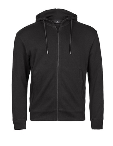 TEE-5508-Ribbed Interlock Hooded Full Zip